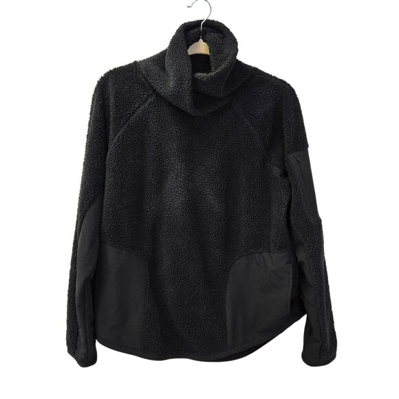 Nike Teddy Pullover Mock Neck Jacket Size Medium - Picture 1 of 7